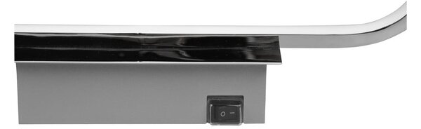 Lampada da parete a LED in argento lucido (lunghezza 40 cm) Gianni - Trio