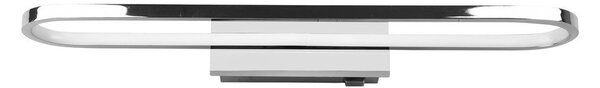 Lampada da parete a LED in argento lucido (lunghezza 60 cm) Gianni - Trio