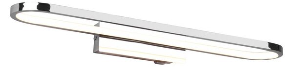 Lampada da parete a LED in argento lucido (lunghezza 60 cm) Gianni - Trio