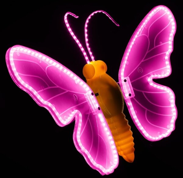 Aigostar - LED decorazione natalizia da esterno 234xLED IP44 farfalla rosa