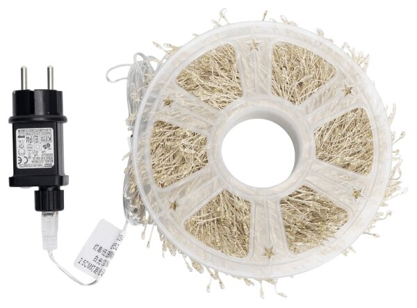 Aigostar - LED Catena luminosa natalizia per esterni 2000xLED/8 funzioni 53 m IP44 bianco freddo
