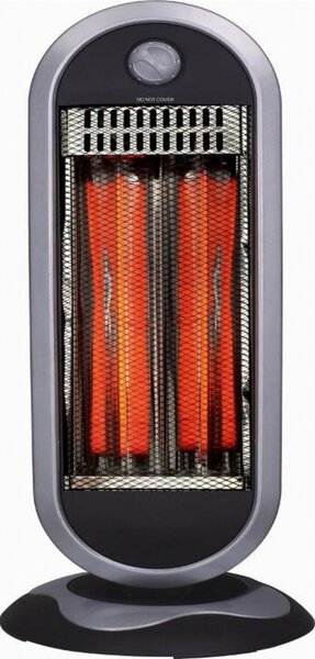 Zephir Stufa elettrica al Carbonio Infrarossi Potenza max 900 watt Oscillante colore Grigio - ZCRB901