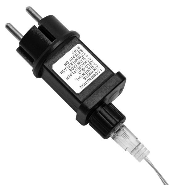 Aigostar - LED Catena luminosa natalizia da esterno 300xLED/8 funzioni 4m IP44 bianco freddo