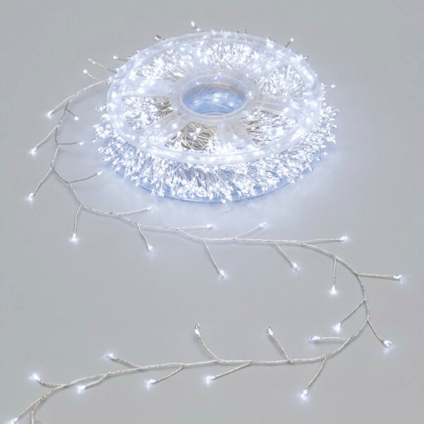 Aigostar - LED Catena luminosa natalizia per esterni 2000xLED/8 funzioni 53 m IP44 bianco freddo