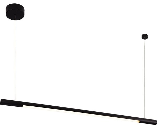 Lampada a sospensione LED ORGANIC nera 16W, bianco caldo 1360 lm, metallo, dimensioni: 140x100x2 cm, IP20, Maxlight