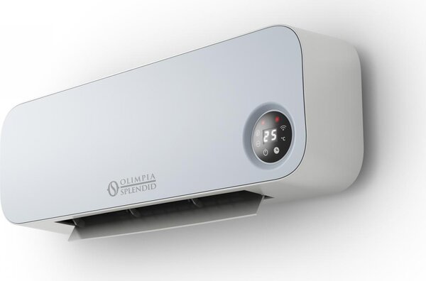 OLIMPIA SPLENDID Termoventilatore Ceramico a Parete Stufa elettrica 2000 Watt Caldobagno con Termostato Telecomando Wifi e Supporto vocale - 99264 