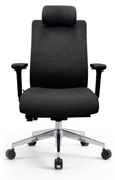 JAN NOWAK Sedia da ufficio ergonomica, nera, VECTOR – ergonomica e confortevole per l'ufficio e il lavoro da casa