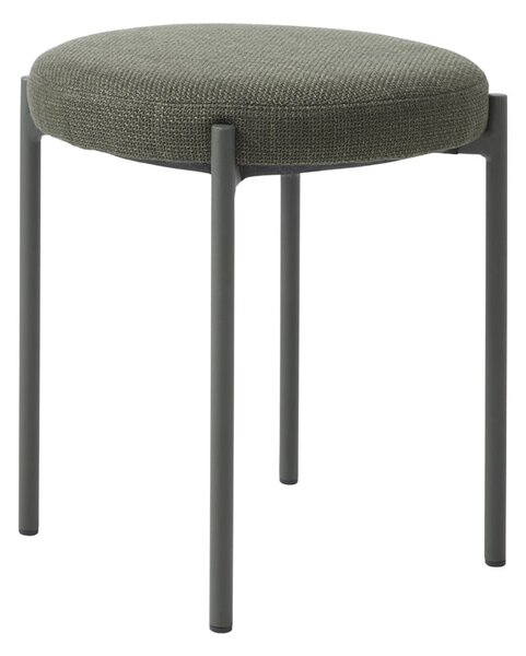 Sgabello color kaki in metallo impilabile Pelican – Unique Furniture