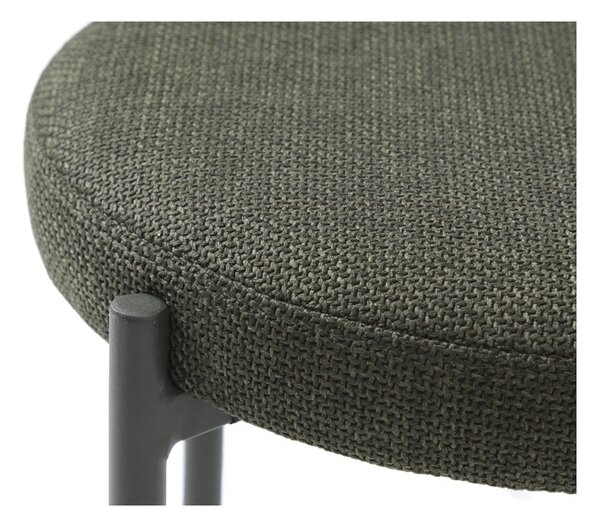 Sgabello color kaki in metallo impilabile Pelican – Unique Furniture
