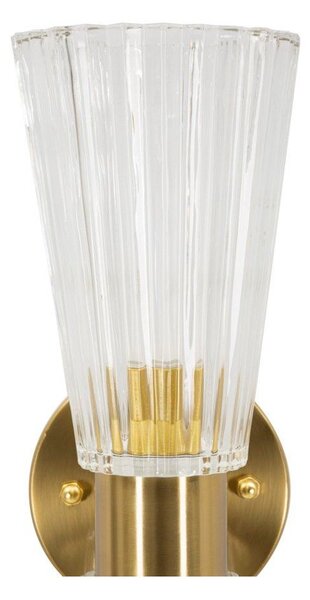 Lampada da parete dorata in vetro Prague – Mauro Ferretti