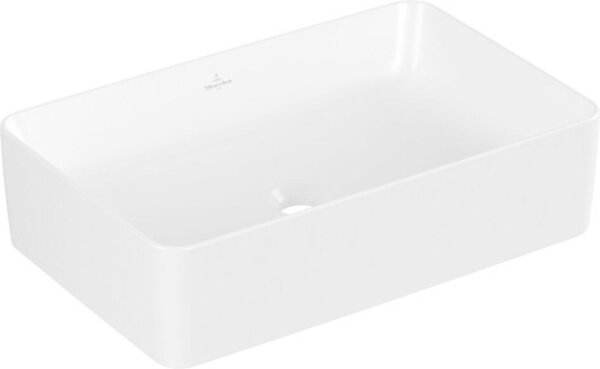 Villeroy & Boch Collaro lavabo à poser, rectangulaire, sans trou pour robinetterie, sans trop-plein, 560x360mm, 4A2056RW, 4A2056RW
