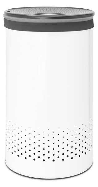 Cesto portabiancheria in metallo bianco 60 l - Brabantia