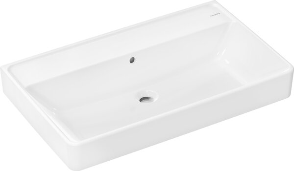 Hansgrohe Xanuia Q lavabo, sans trou pour robinet, avec trop-plein, 800x480mm, SmartClean, blanc, 61137450, 61137450