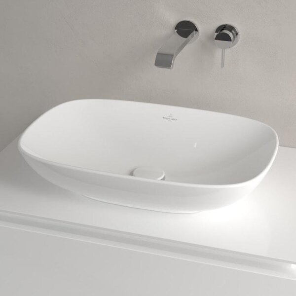 Villeroy & Boch Loop&Friends - Lavabo da appoggio, 560x380 mm, senza sfioratore, bianco alpino 4A490101