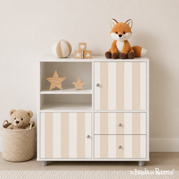 Tutte le decorazioni murali Carte adesive decorative per mobili IKEA KALLAX righe - Adesivi Murali per Bambini