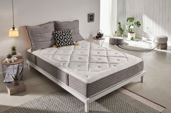 Materasso in schiuma bifacciale duro/medio duro 160x200 cm Platinum Classic - Moonia