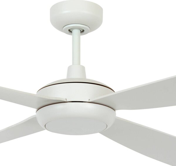 Beacon Lighting Ventilatore da soffitto Beacon con luce Slipstream, bianco, silenzioso