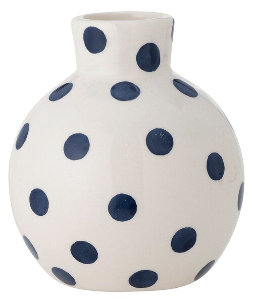 Vaso bianco in ceramica dipinto a mano (altezza 11 cm) Fian - Bloomingville