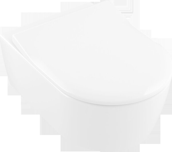 Villeroy & Boch Avento Combi-Pack, WC suspendu à à fond creux avec siège de WC, DirectFlush, suspendu, 370x530x315mm, 5656RS01, 5656RS01