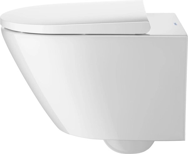 Duravit D-Neo Set pour WC suspendu, avec WC suspendu, fixation invisible, siège de WC amovible inclus, 45770900A1, 45770900A1