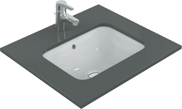 Mobile lavabo sospeso Ideal Standard Connect, 42 cm, senza foro per rubinetto, con troppofilo