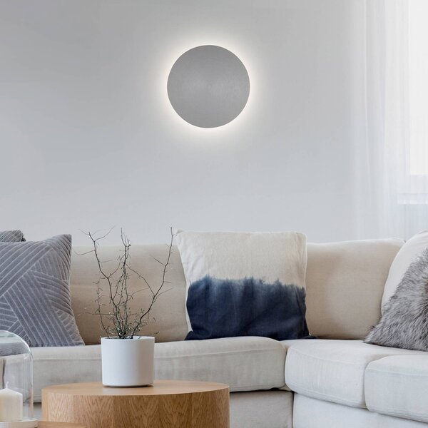 Paul Neuhaus Applique a LED Puntua Ø 18 cm grigio