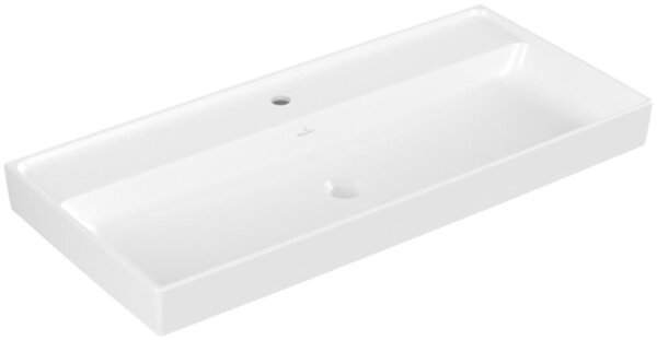 Villeroy & Boch Collaro lavabo armoire, 1 trou pour robinet, sans trop-plein, 1000x470mm, 4A33A2RW, 4A33A2RW