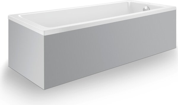 Duravit No.1 baignoire encastrée, rectangulaire, 1800x800mm, 1 pente de dossier, blanc, 700491000000000, 700491000000000