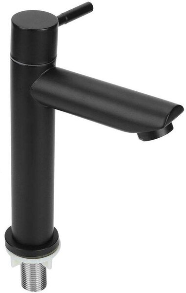 Miscelatore monocomando nero in acciaio inossidabile - Design - Attacco a vite G1/2