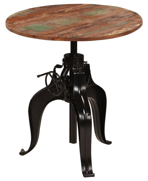 Tavolo da Bar in Legno Massello di Recupero 75x(76-110) cm