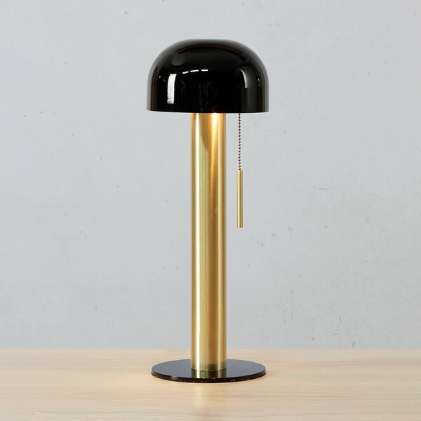 Markslöjd Lampada da tavolo in metallo Costa, nero/ottone