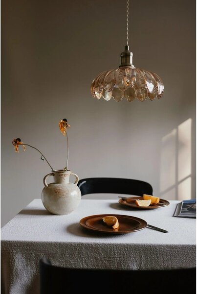 Lampadario color ottone e color ambra con paralume in vetro ø 25,5 cm Kurage – Markslöjd