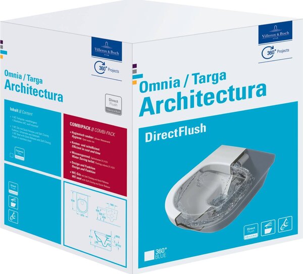 Villeroy & Boch Combi-Pack Wand-Tiefspül-WC Architectura