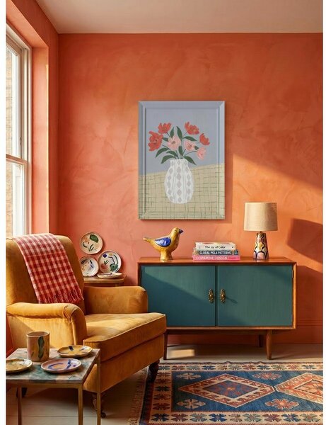 Dipinto dipinto a mano con cornice inclusa/dipinto su tela 50x70 cm Village – Bizzotto