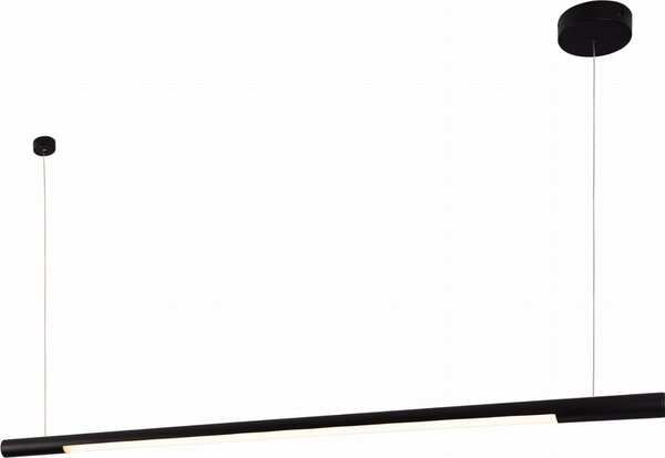 Lampadario a LED ORGANIC nero 26 W, bianco caldo 2210 lm, metallo, dimensioni: 140 x 150 x 2 cm, IP20, Maxlight