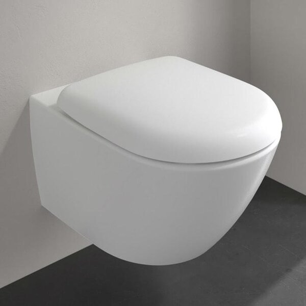 V&B WC a incasso TwistFlush Antao 37,5x56 cm, con bordo, bianco pietra C-plus