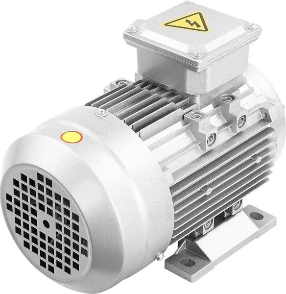 Motore elettrico - Motore trifase da 1,1 kW - 1405 giri/min - 380 V, 50 Hz - Albero da 19 mm - Avvolgimento in rame puro - Adatto per ventilatori, pompe, compressori