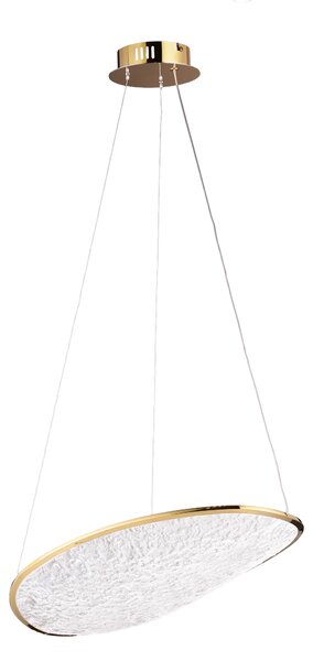 Lampada a sospensione LED EMPIRE dorata 17 W, luce calda 789 lm, acrilico, dimensioni: 220x47x33 cm, IP20, Maxlight