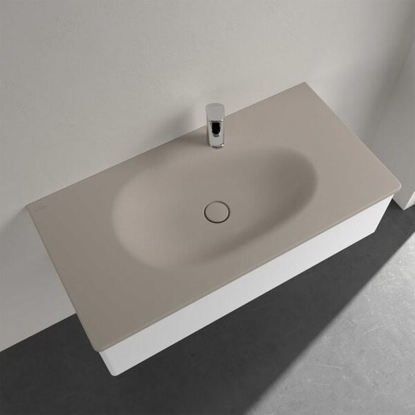 V&B mobile lavabo Antao 100x50cm, ek, 1 HL, hid. Troppopieno, mandorla C+