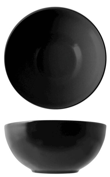 Set 6 coppette Denver in stoneware nero 16 cm