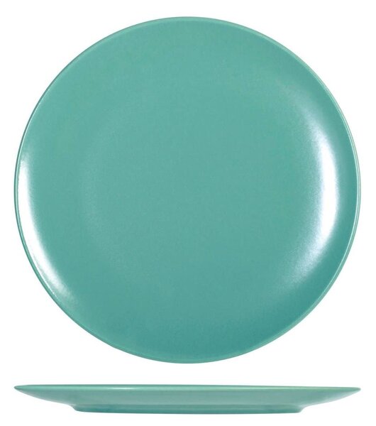 Set 6 piatti piani Denver in stoneware lightblue 26 cm