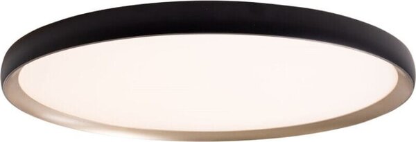 Plafoniera LED rotonda VIK nero-oro 45W, bianco caldo, 3690 lm, metallo, dimensioni: 5x48x48 cm, IP20, Maxlight