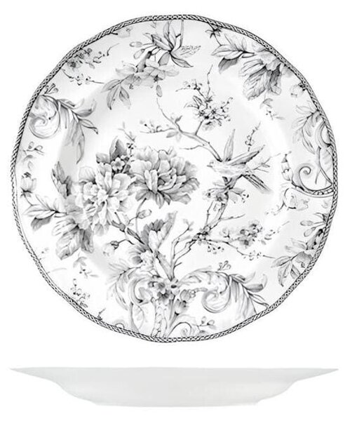 Set 6 piatti frutta Mayfair in porcellana decorata cm 22