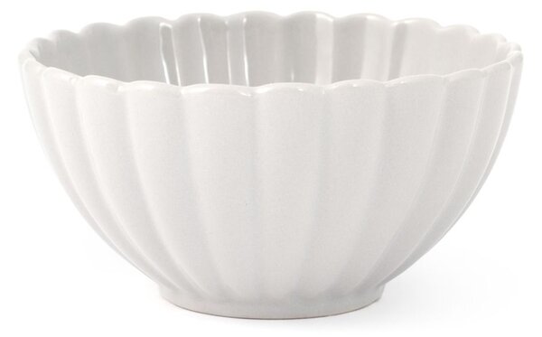 Set 6 coppette Lotus in stoneware bianco cm 14