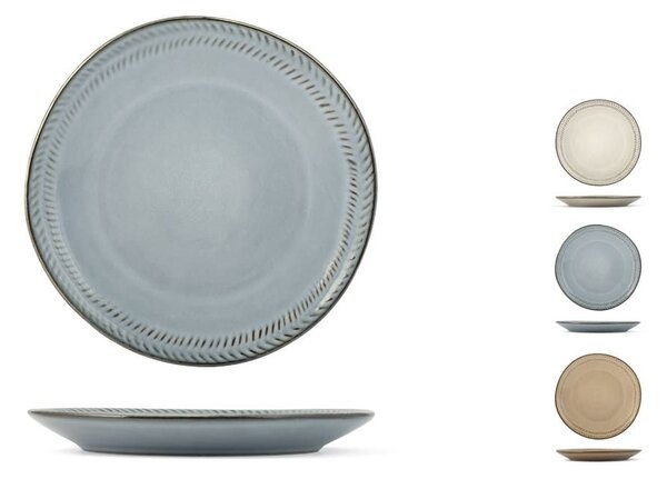 Set 6 piatti frutta Antibes in stoneware assortiti cm 20