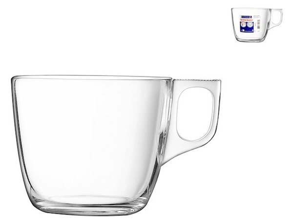Set 6 tazze te' Nuevo in vetro senza piatto cl 22