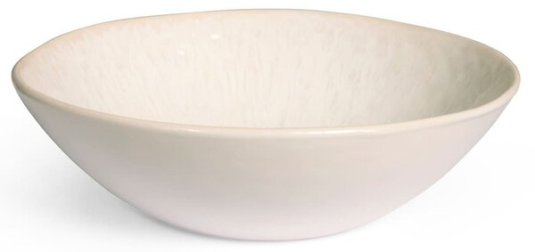Set 6 piatti Montblanc in stoneware bianco cm 18