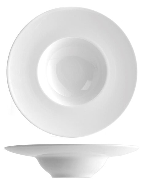 Piatto K-Bowl Napoli in porcellana bianca cm 24