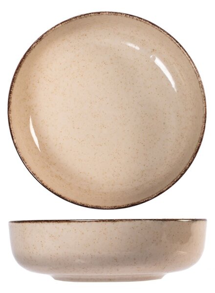 Set 6 coppette Pearl in porcellana colore avorio cm 15