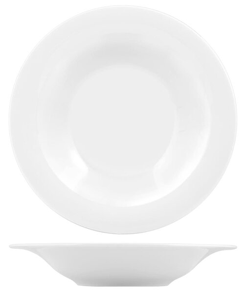 Piatto B-Bowl Napoli in porcellana bianco cm 30